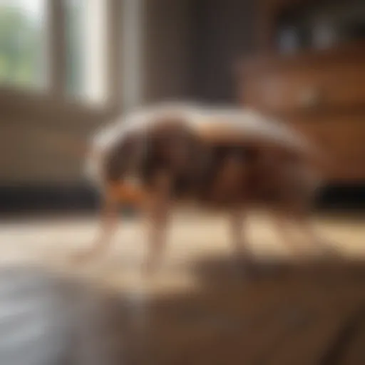 Residential property undergoing flea heat treatment