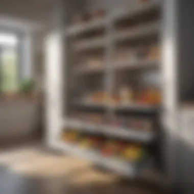 Clean kitchen with fruit storage solutions