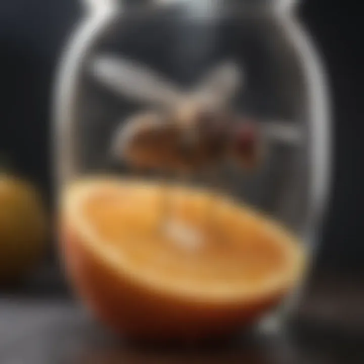 Natural fruit fly traps using vinegar