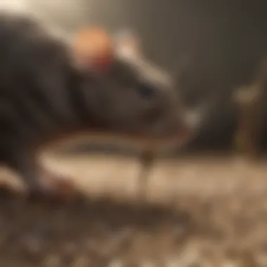 A visualization depicting safety considerations when using mice bait pellets.