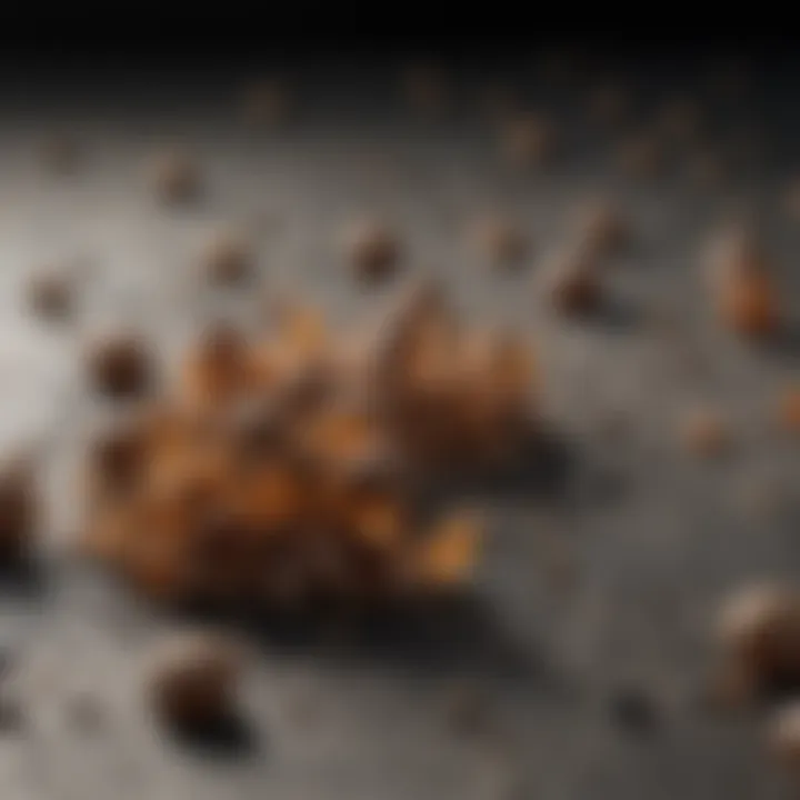 Close-up of Mouse Droppings Close-up view of mouse droppings on a surface