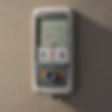 Analyzing Moisture Readings on a Plaster Meter Detailed view of a plaster moisture meter displaying readings