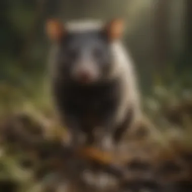 Comparison of possum feces in different habitats