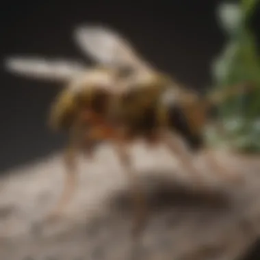 Safe removal techniques for paper wasps depicted in a visual guide.