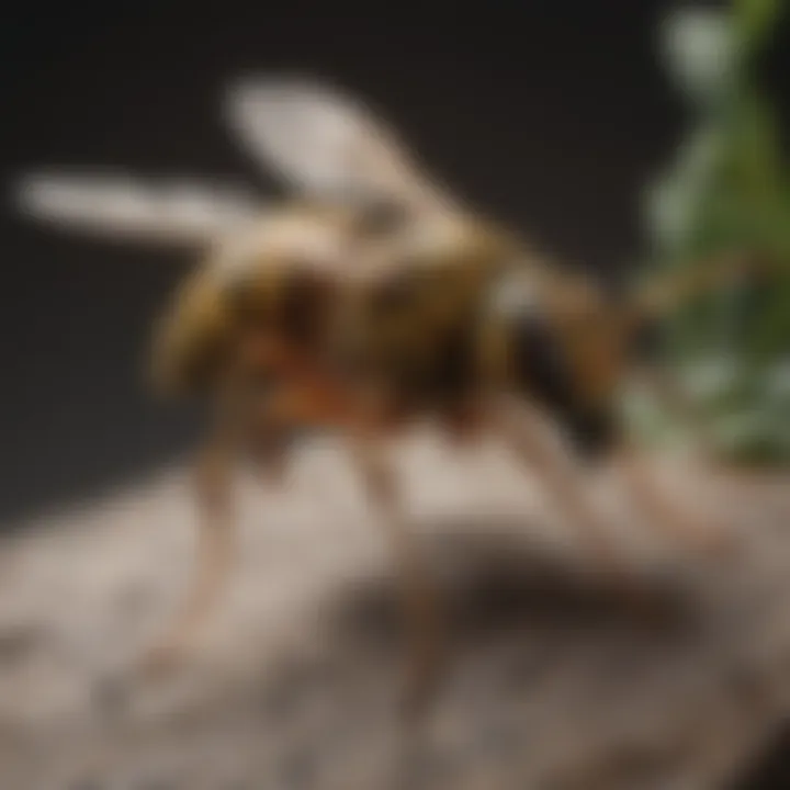 Safe removal techniques for paper wasps depicted in a visual guide.