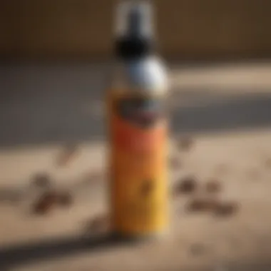 Synthetic Roach Repellents Insights Close-up of synthetic roach repellent spray with active ingredients