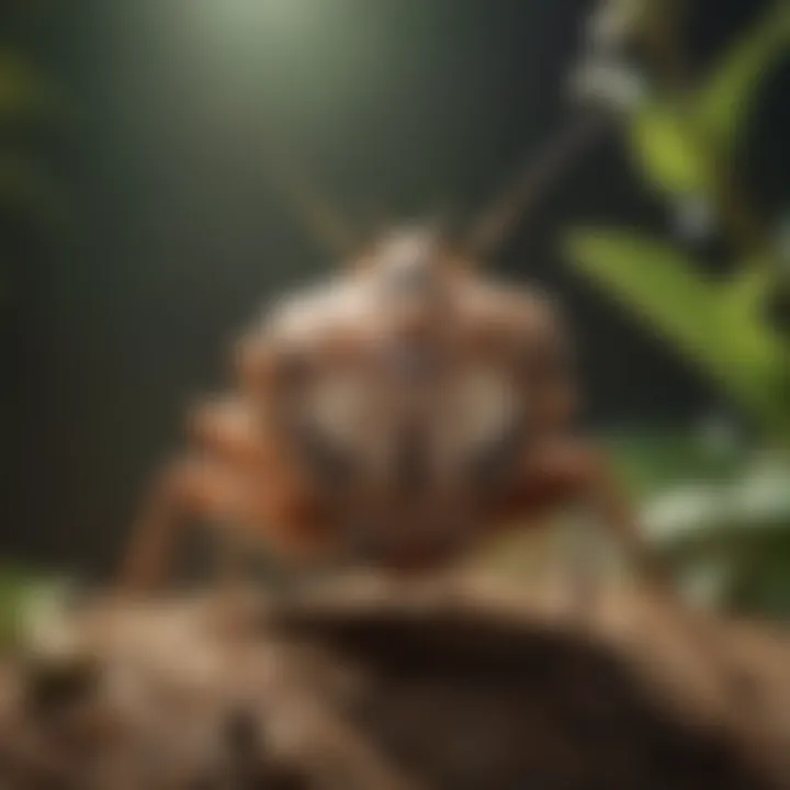 Behavioral patterns of stink bugs in their natural habitat.