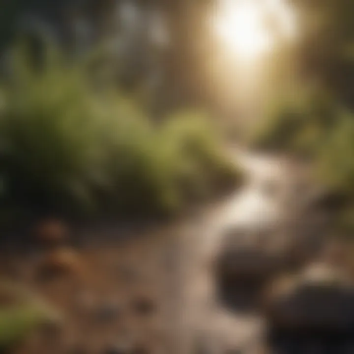 A serene environment impacted by tac extermination, displaying before and after effects.