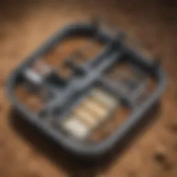 Detailed diagram showcasing the internal components of a termite control bait station.