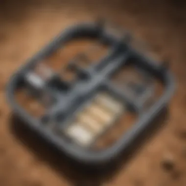 Internal Components of Termite Control Bait Station Detailed diagram showcasing the internal components of a termite control bait station.