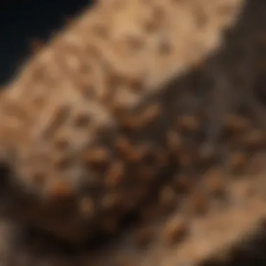 Termite colony in Southern California environment