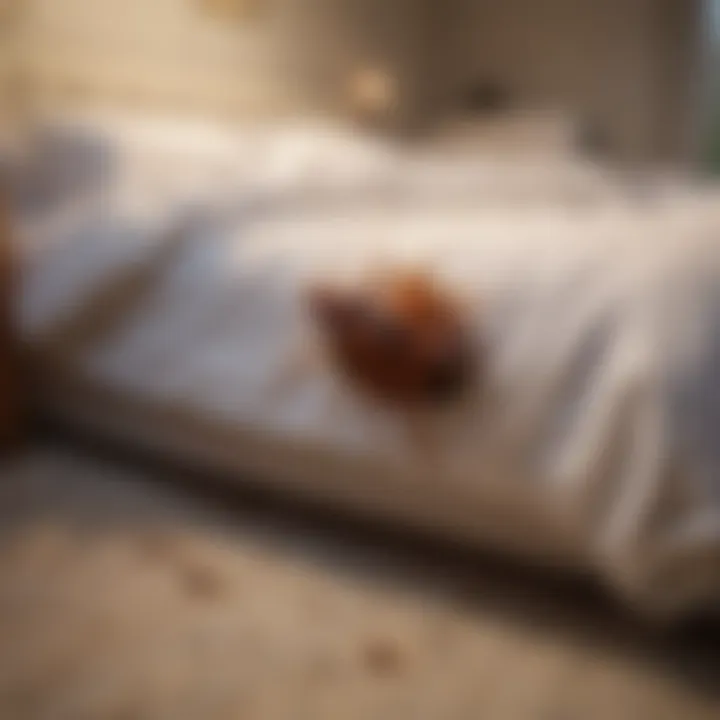 Common Hiding Spots for Bed Bugs Illustration of common bed bug hiding spots in a bedroom