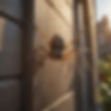 Spider Entry Points in Residential Areas A diagram illustrating various entry points for spiders in residential settings.