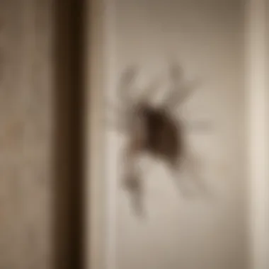 Common Spider Hiding Spots in Homes A dark corner of a home where spiders might reside, showcasing potential hiding spots.