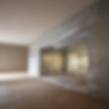 Cross-section of a property showcasing vapor barrier installation.