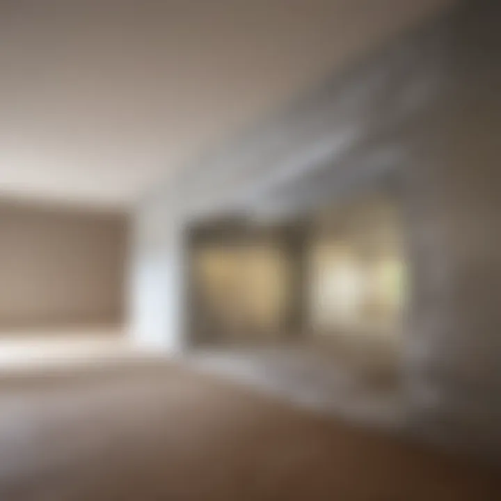 Cross-section of a property showcasing vapor barrier installation.