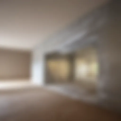 Vapor Barrier Installation in a Property Cross-section Cross-section of a property showcasing vapor barrier installation.