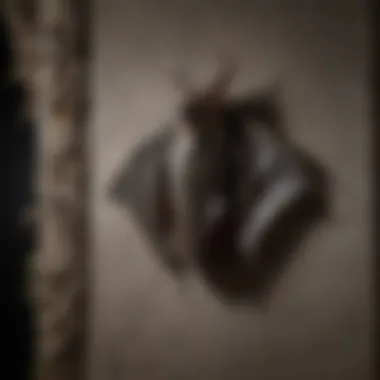 Bat bug habitat in a dark corner