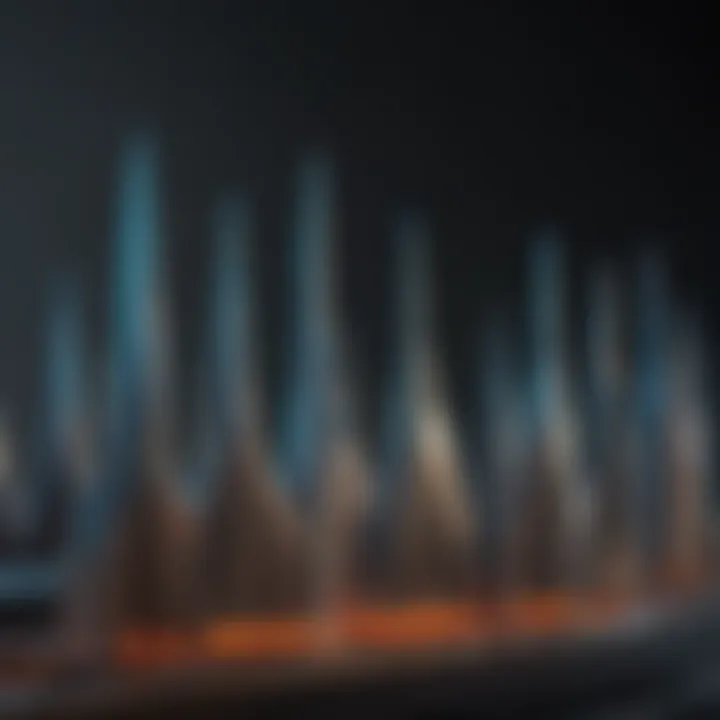 Frequency output spectrum of ultrasonic waves