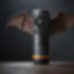 Illustration of ultrasonic bat repellent device in action