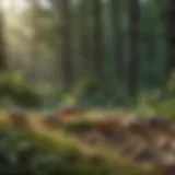 An illustrated representation of various walker pests in their natural habitat