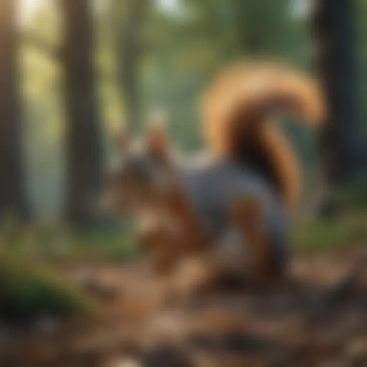 Harmful Deterrents for Squirrels Squirrel facing harmful deterrents