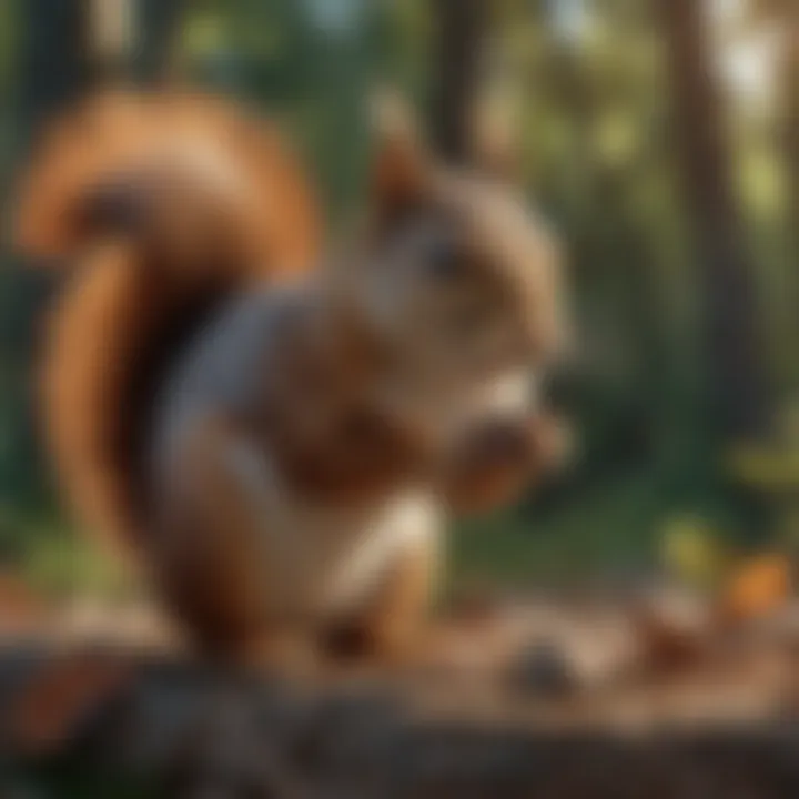 Poisonous Dangers for Squirrels Squirrel in danger from poisonous substances