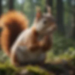 Squirrel under threat from toxic substances