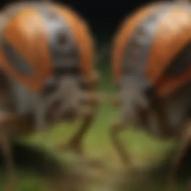 Artistic representation of the scent glands in stink bugs