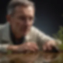 Expert entomologist in the field