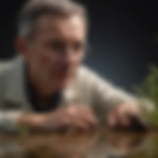 Expert entomologist in the field