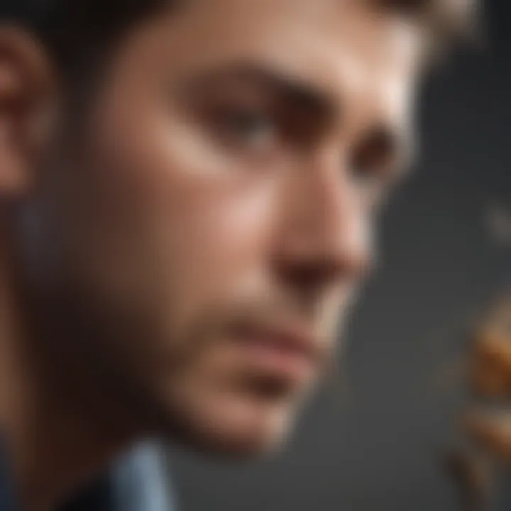 Pest control expert inspecting insect infestation