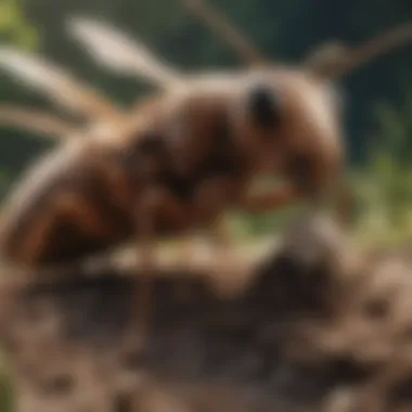Defender of the Colony Termite soldier defending the nest