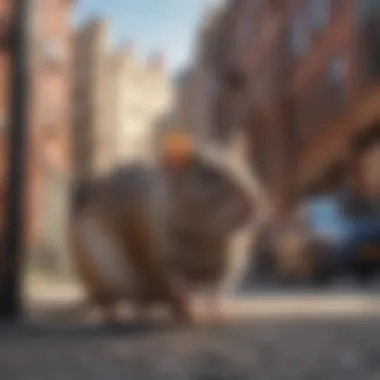 Urban Rodent Control Strategies Illustration depicting effective rodent control methods in urban areas