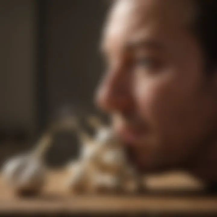 User Insights on Garlic Spray Effectiveness User reviewing garlic spray effectiveness and safety