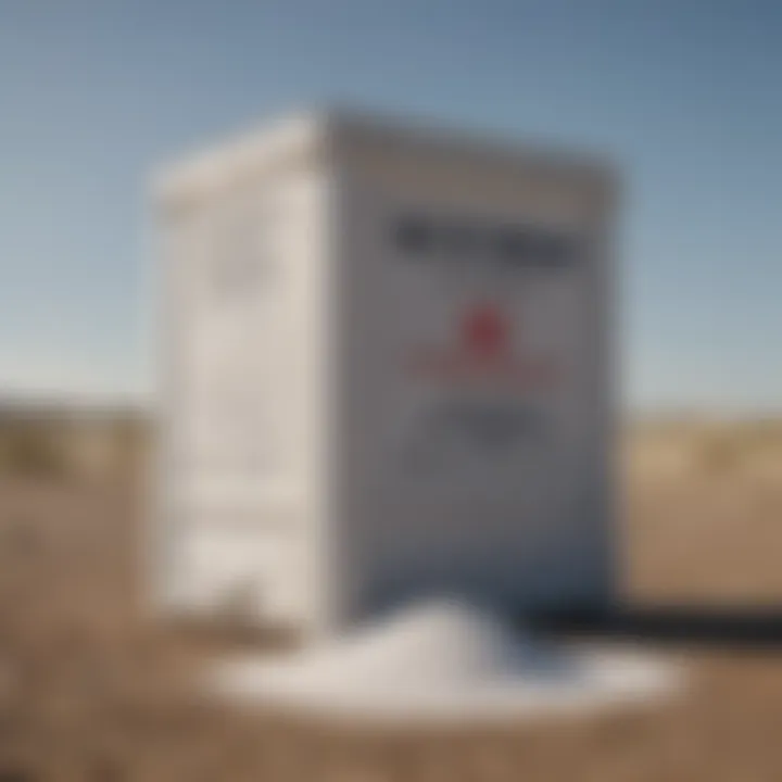 Container of borax for pest control