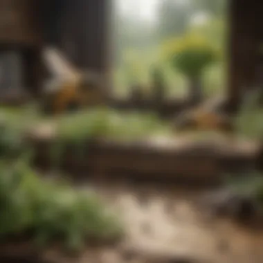 Nature's Arsenal: The Power of Herbs Against Wasps Herbs displayed in a rustic setting, highlighting their natural essence