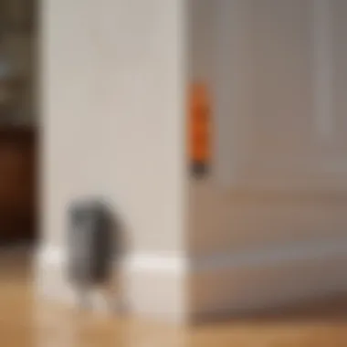 Plug-In Pest Control Device in Action Illustration of a plug-in pest control device in action within a home setting