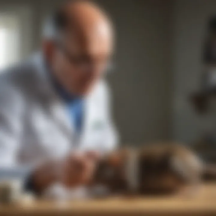 Importance of Veterinary Care in Poisoned Rat Cases Veterinarian Treating a Dog That Ingested Poisoned Rat