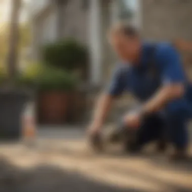 Efficient Pest Control Service by Viking Pest Viking Pest Exterminator at Work in Bridgewater NJ