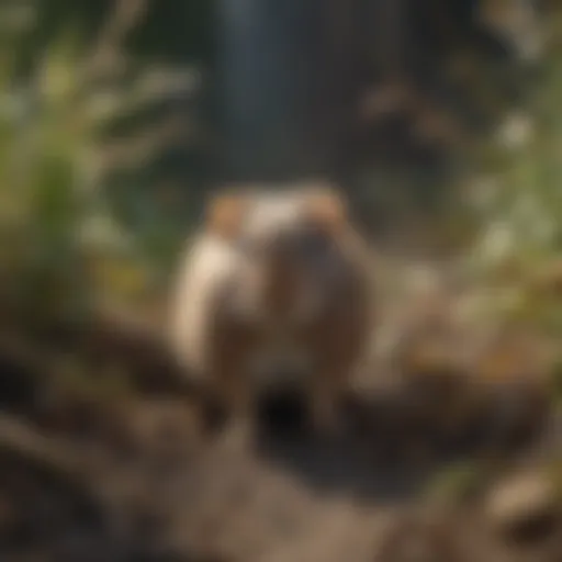Illustration of Vole Behavior Patterns