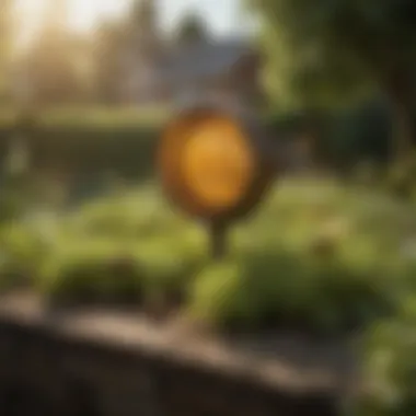 Optimal Placement of Wasp Traps Illustration showing optimal placement of wasp traps in a garden