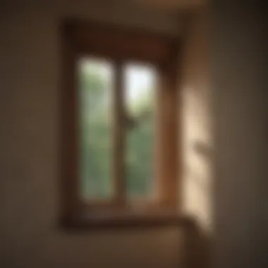 An open window with a gentle breeze encouraging a bat to exit.