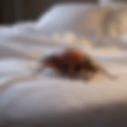 Freshly treated bed with protective encasements