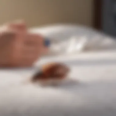 Understanding Safety Precautions for Bed Bug Spray A homeowner reading safety instructions for Bedlam Bed Bug Spray