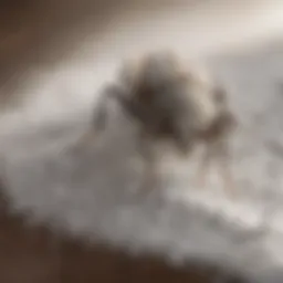 Macro shot of white powder for bugs