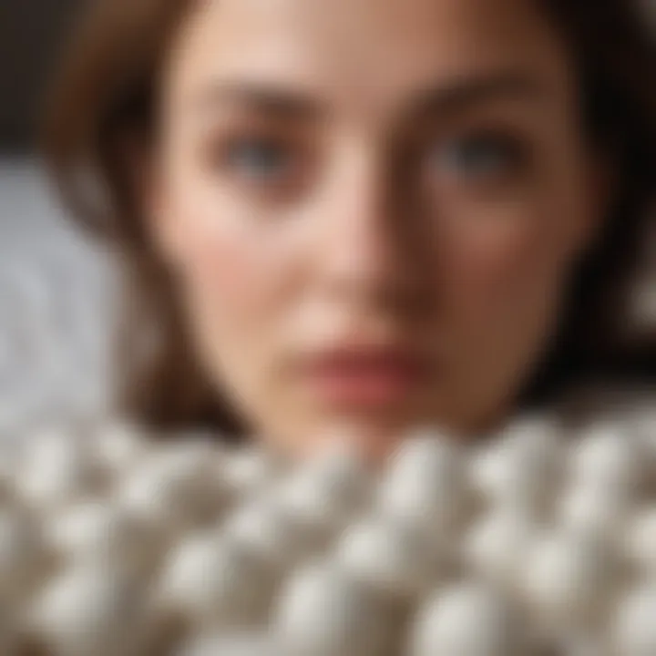 Woman using mothballs in a natural pest control setting