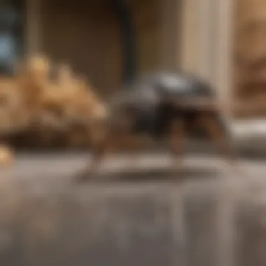 Professional pest inspector examining Zephyrhills property